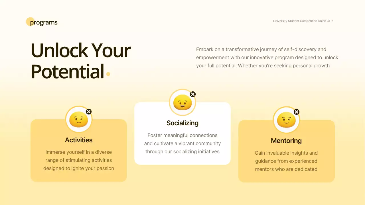 Yellow Modern Youth Event Presentation