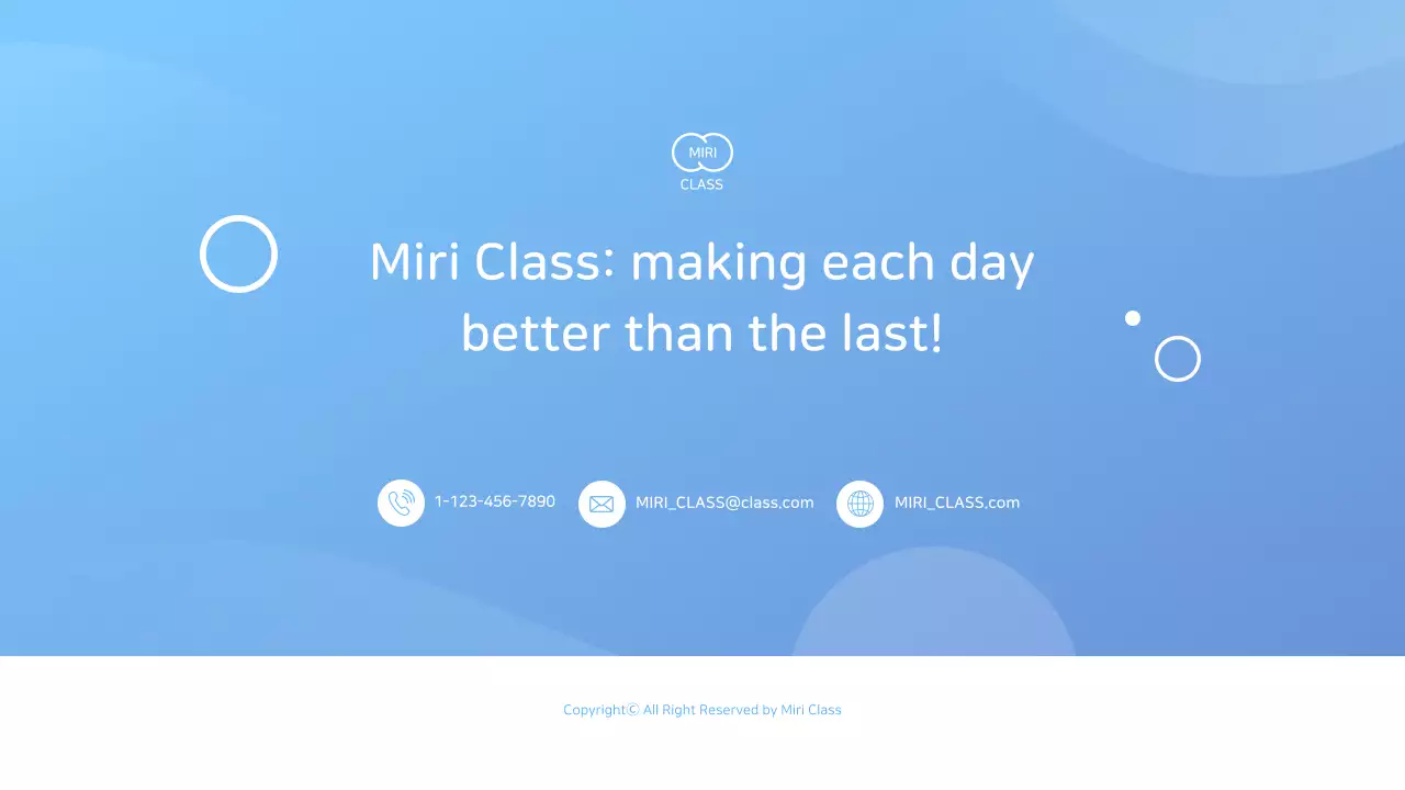 Business services proposal presentation with a light blue color scheme