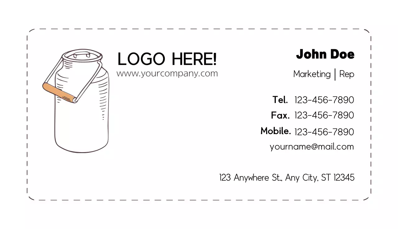 White Simple Business Card