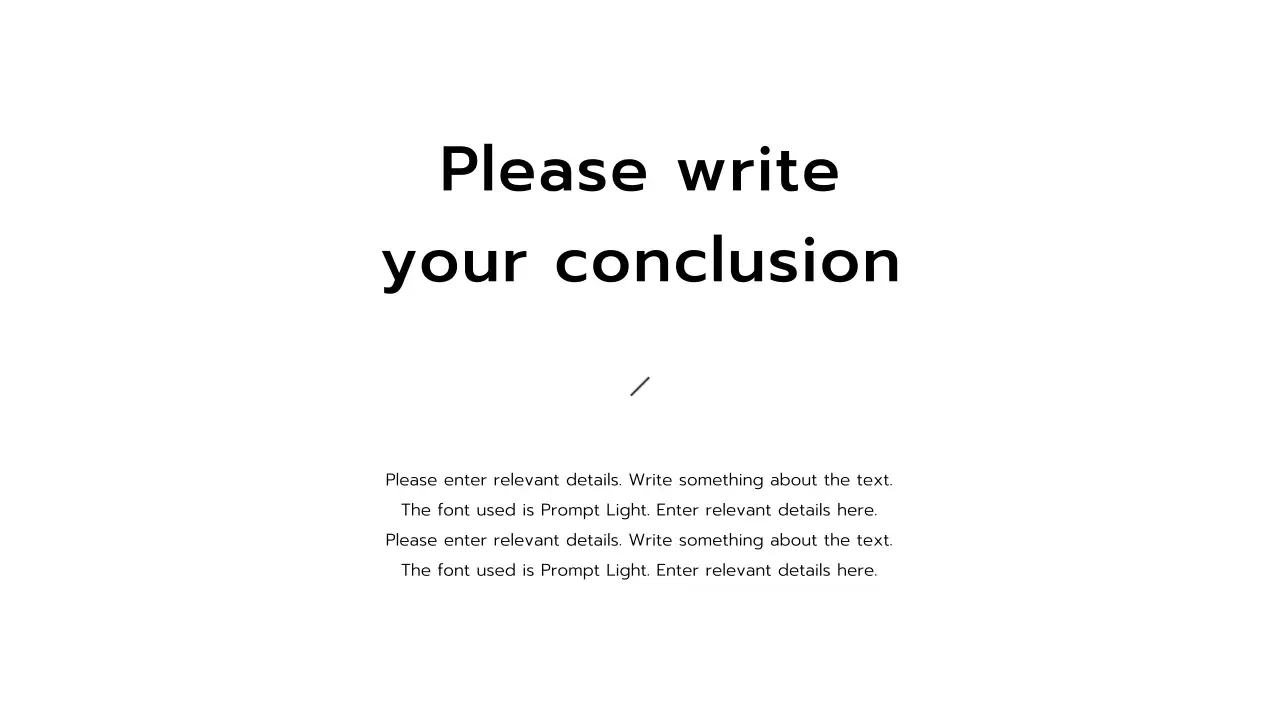 Black and White Presentation