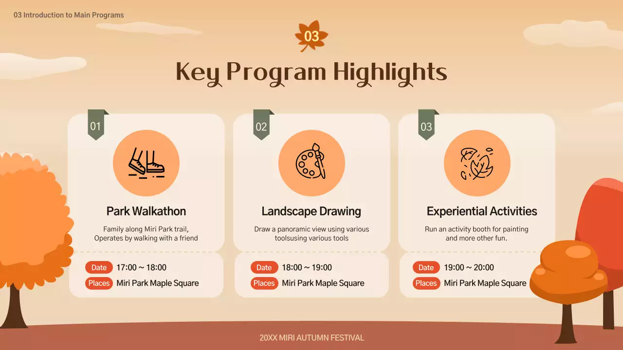 Orange Traditional Festival Guide Presentation