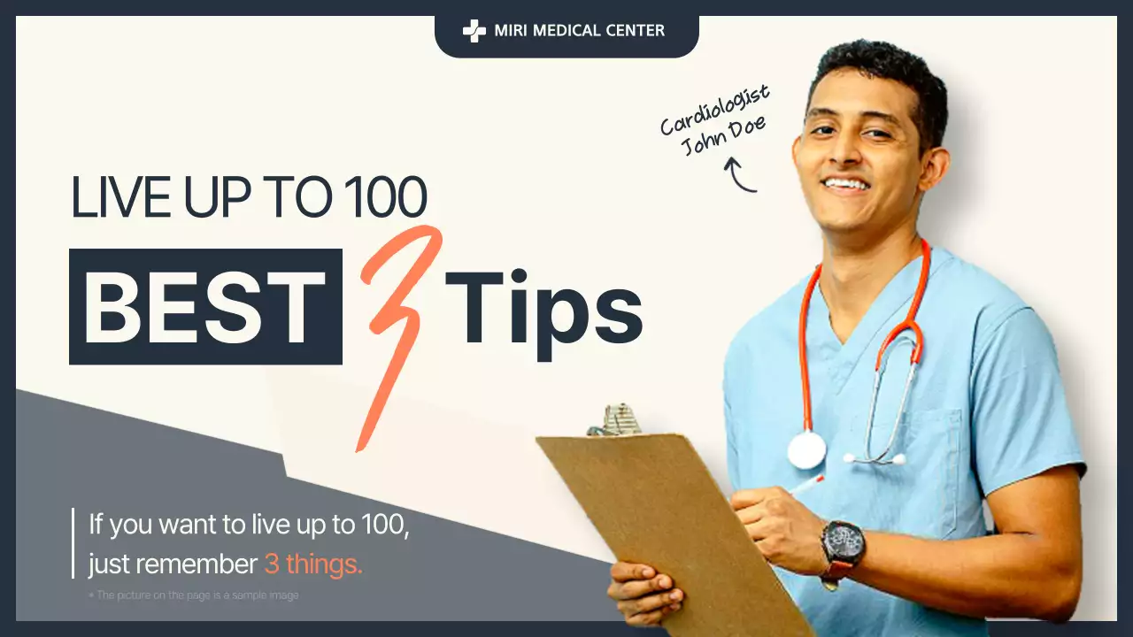 Blue Modern Health Guide YouTube Thumbnail