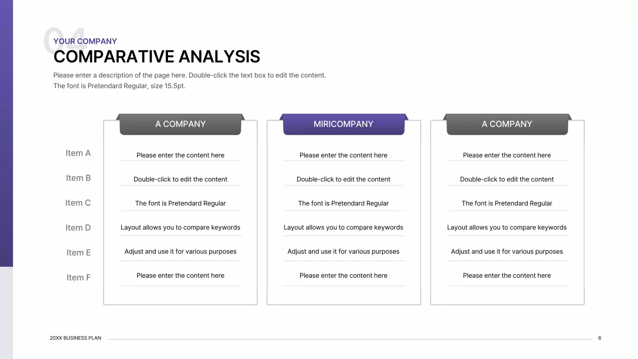 Purple Modern Business Plan Presentation
