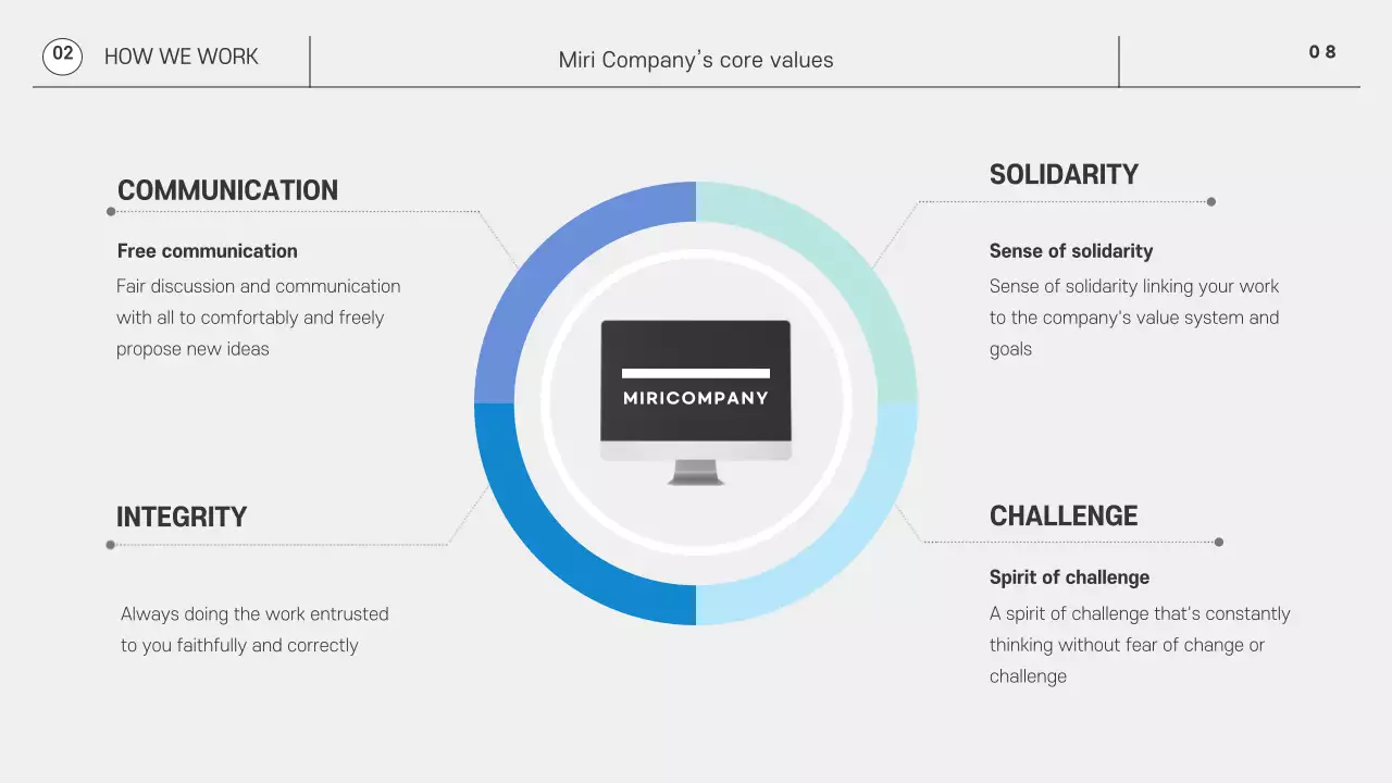 Monotone Simple 3D Graphics Corporate New Hires Company Life Guide