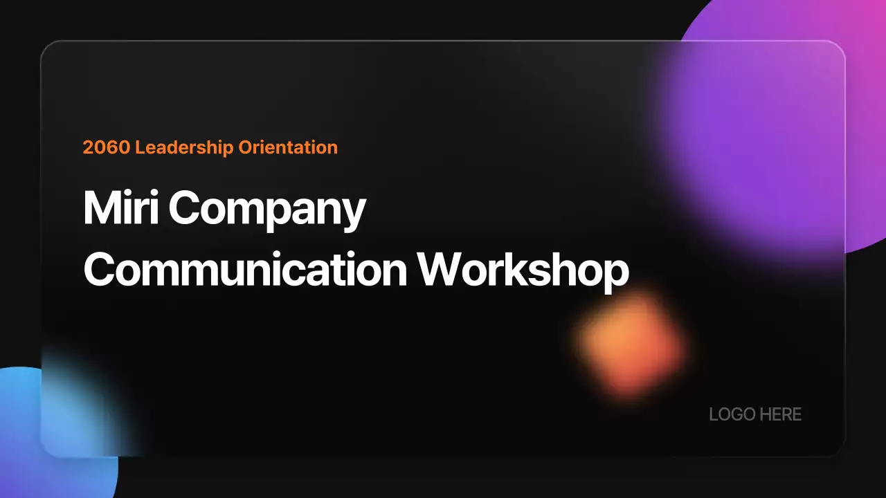 Black Modern Communication Workshop Presentation