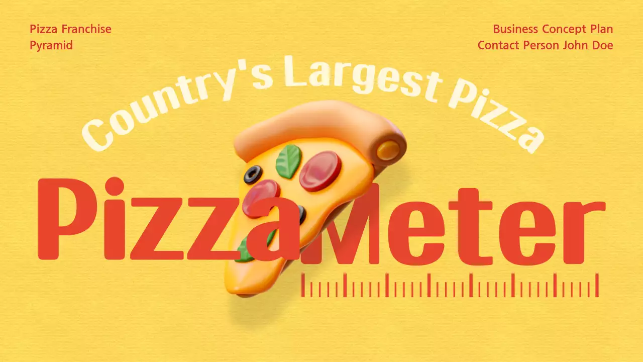 옐로우 모던 피자 사업 계획 프레젠테이션