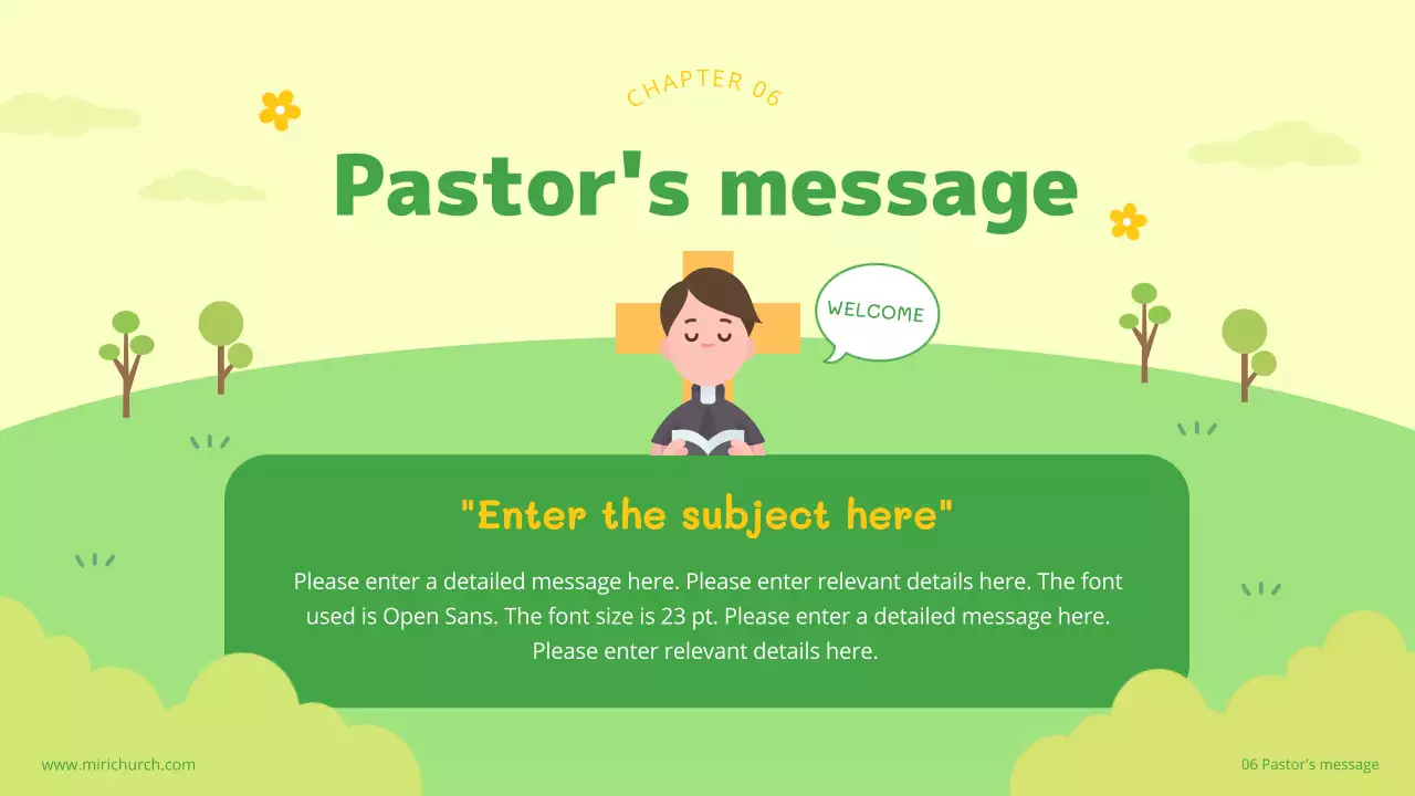 그린 심플 교회 이벤트 프레젠테이션