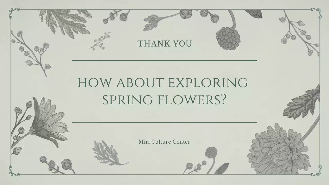 Tema musim semi bunga dengan latar belakang mint