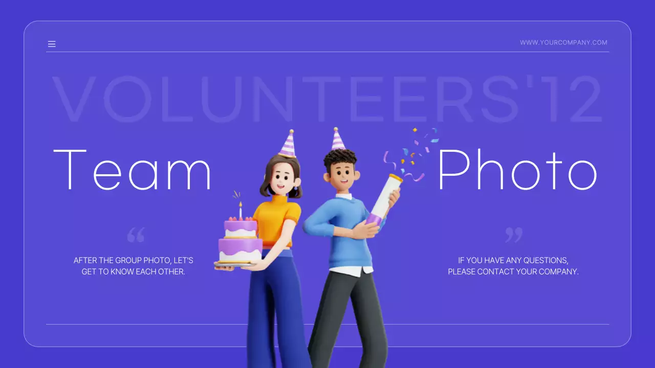 Blue Trendy Celebration Presentation