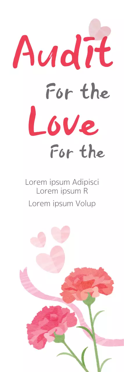 Banner de anúncio de amor floral rosa