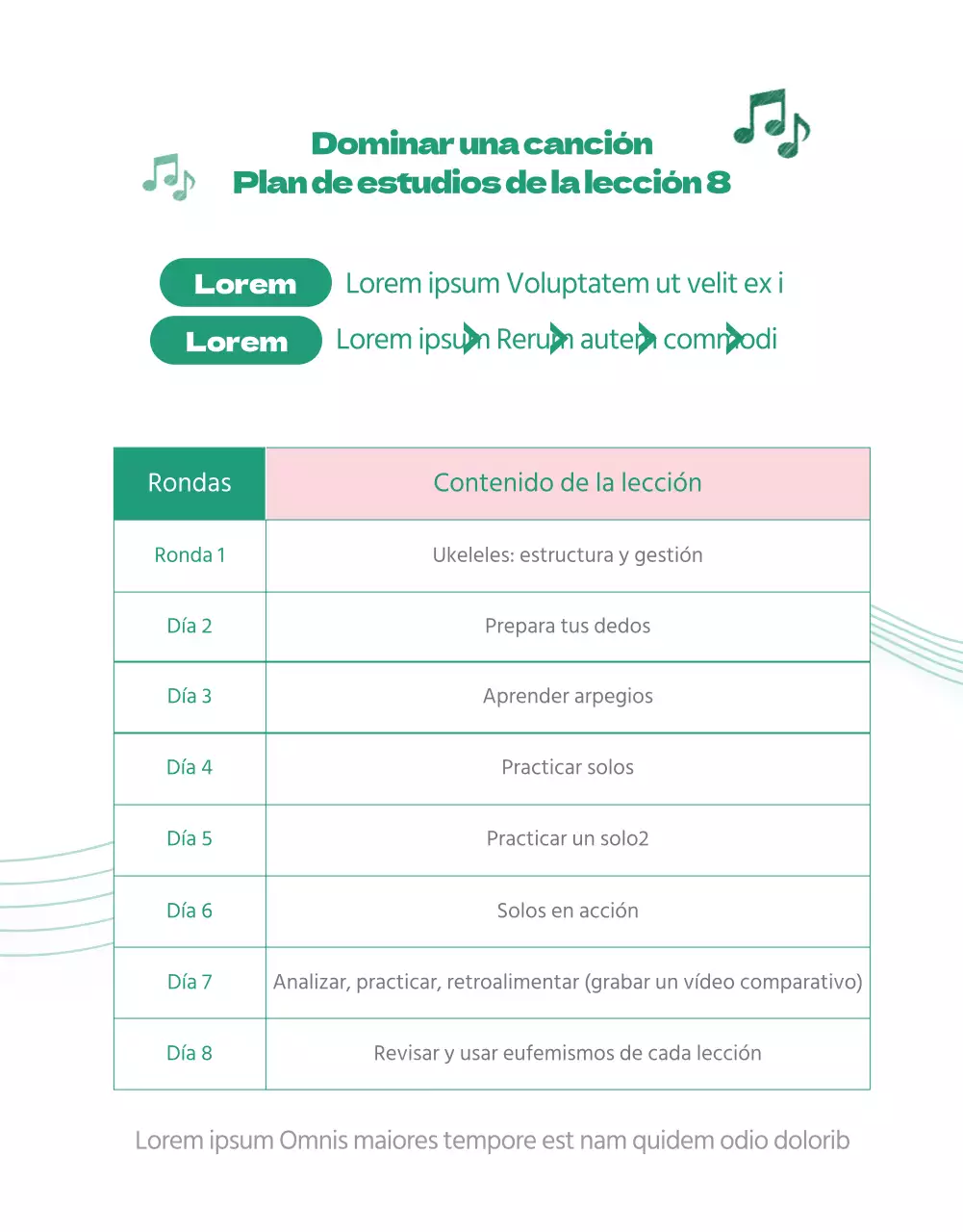 Clases particulares de ukelele tropical hawaiano en verde y rosa