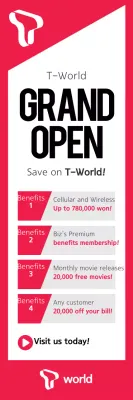 Banner de promoção de evento moderno vermelho