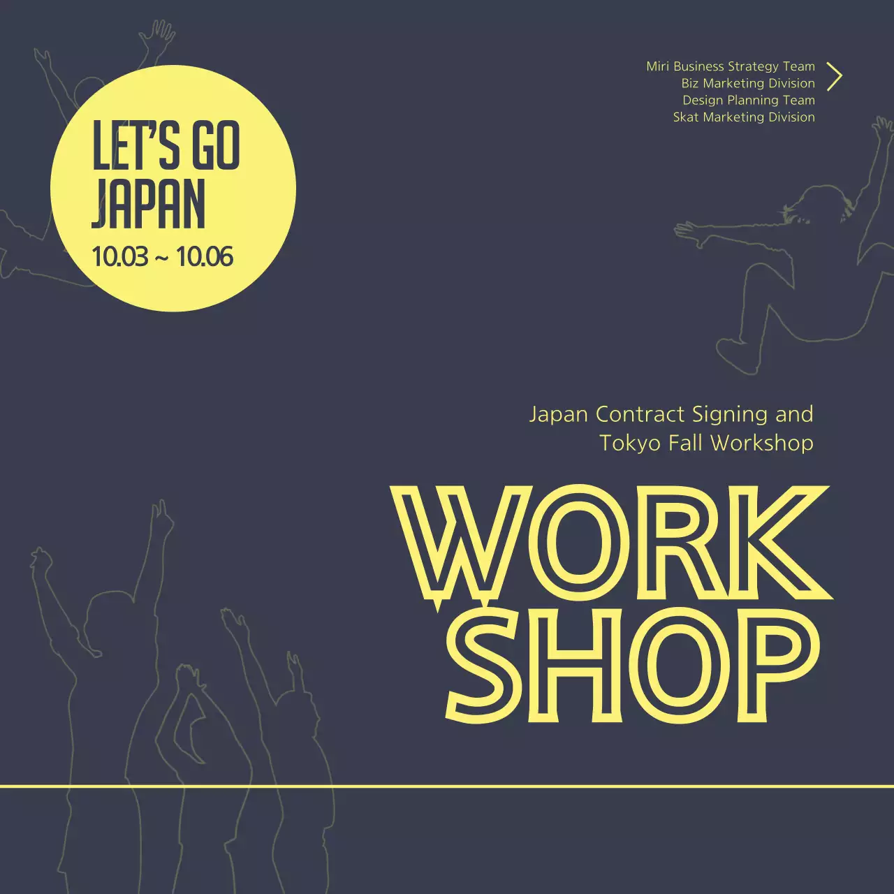 Navy Modern Workshop Promotion Banner