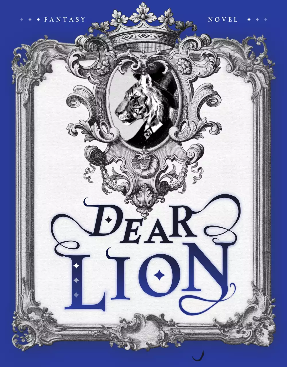 Introducing a web novel with vintage illustrations in blue