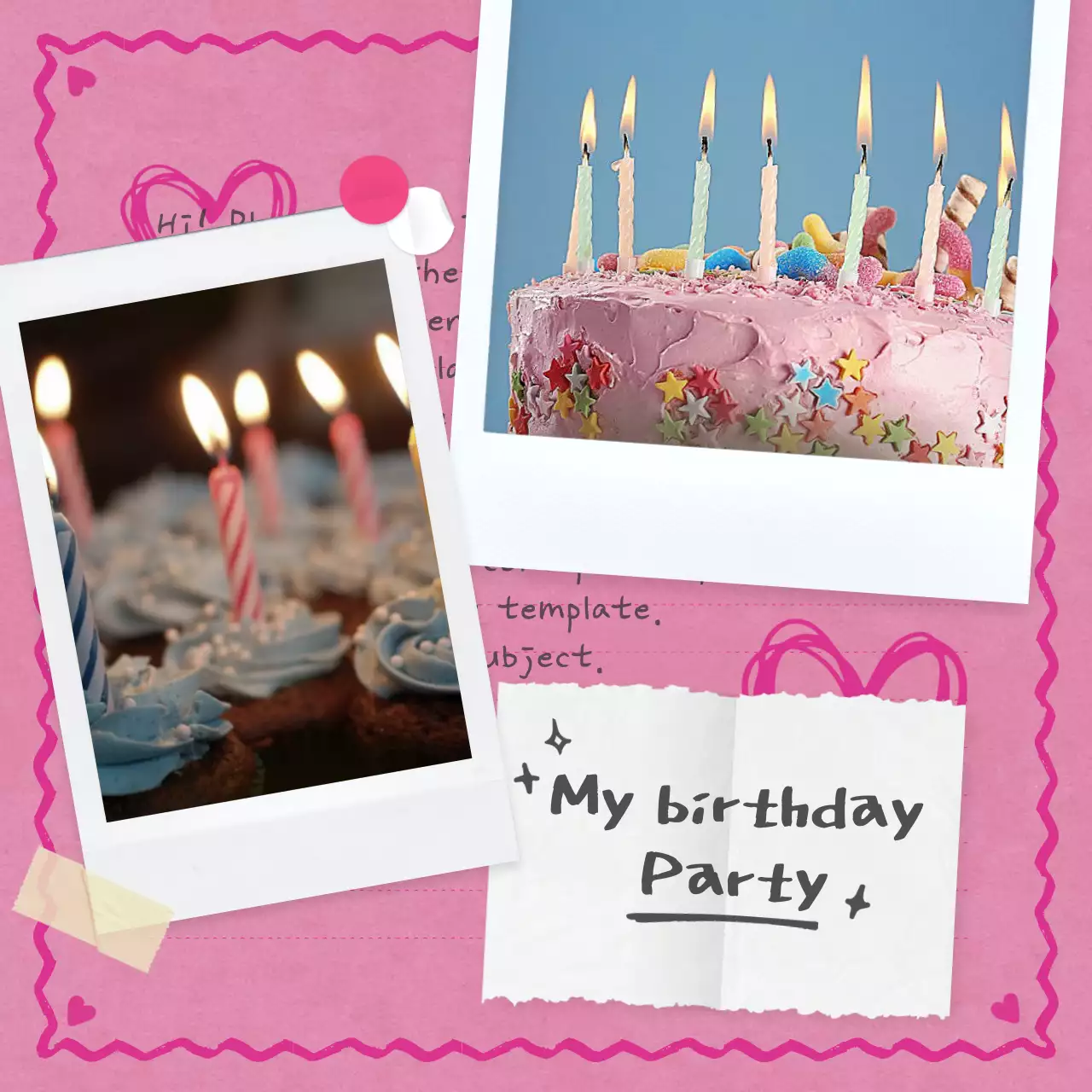 A bundle of pink, teen scrapbooking-inspired layouts