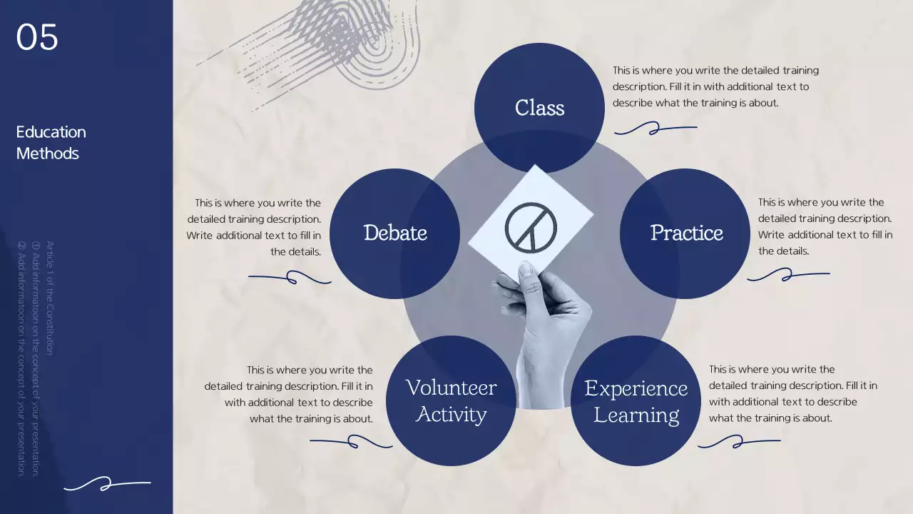 블루 모던 민주주의 과정 프레젠테이션