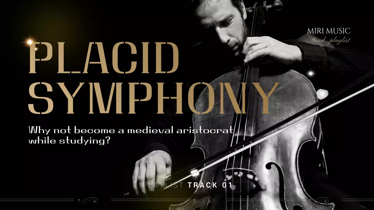 Music channel art with a dark, classical feel