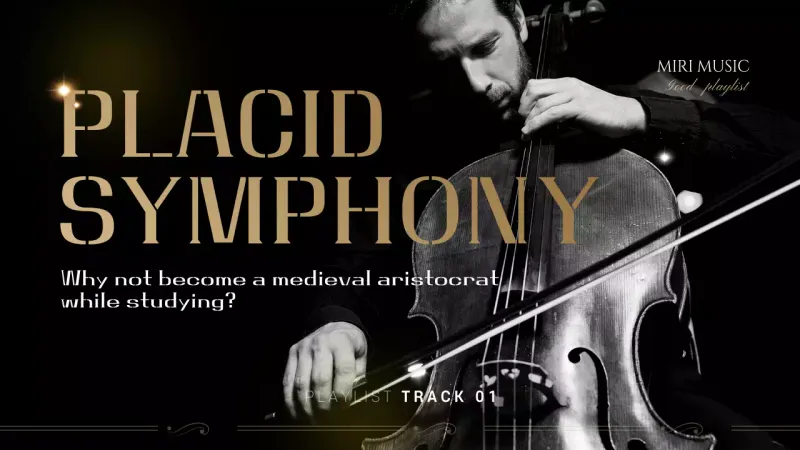 Music channel art with a dark, classical feel