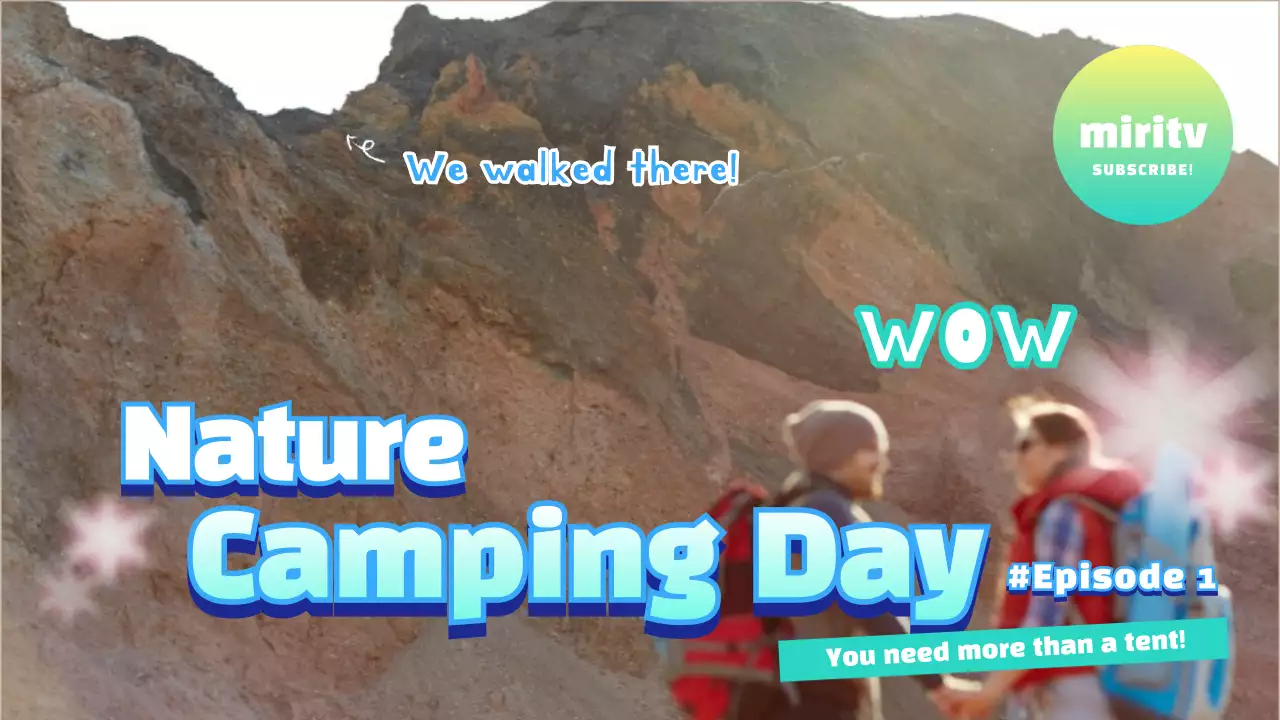 Orange Rustic Camping Promotion YouTube Thumbnail