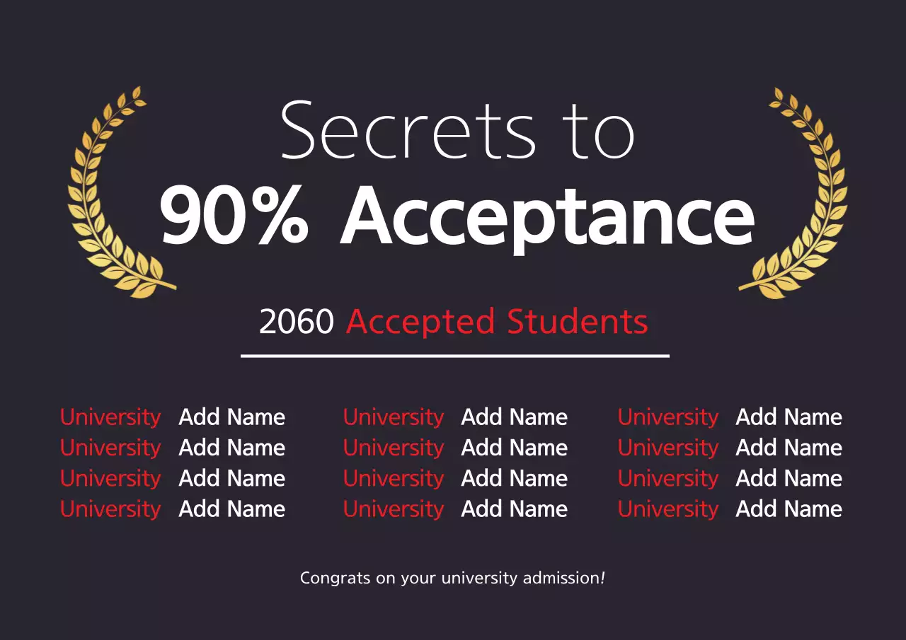 Black Modern University Promotion Poster