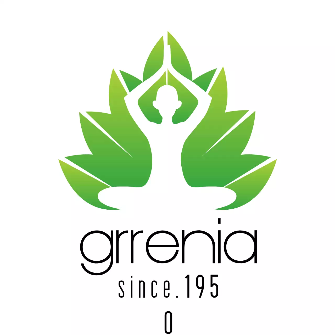 Green Minimal Yoga Logo