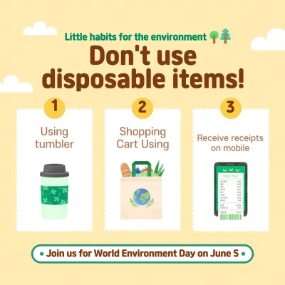 A guide to the cute green and brown Reduce Your Waste campaign for Earth Day