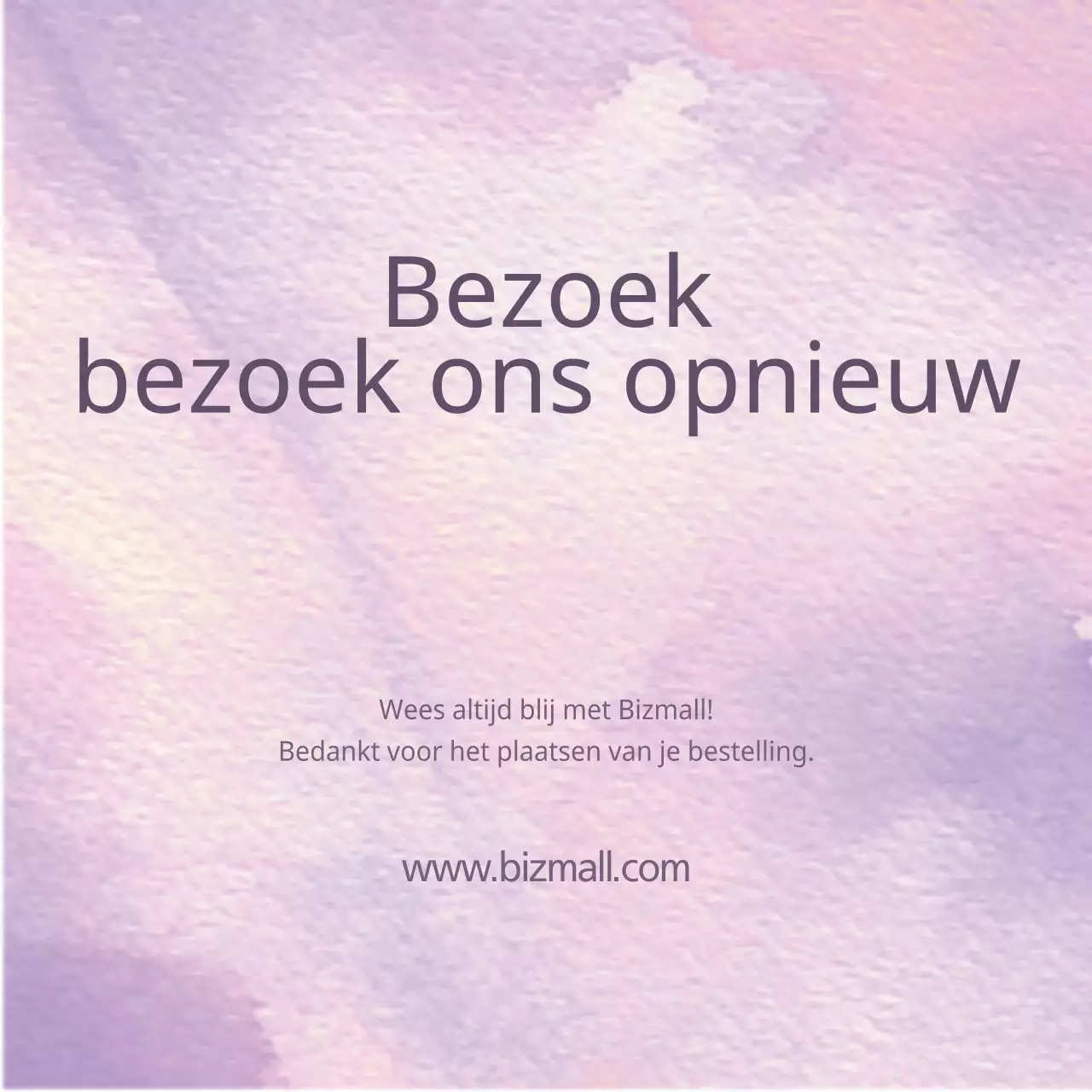 Bezoek ons opnieuw