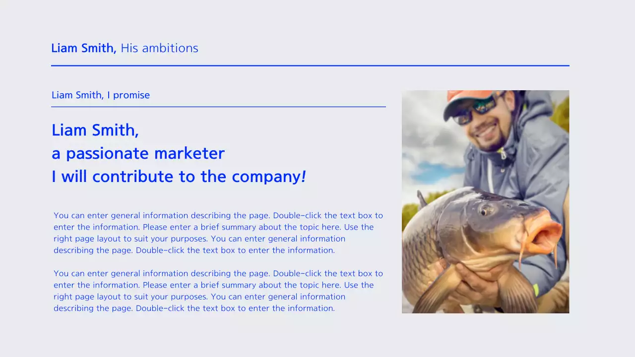 Blue Minimal Resume Presentation