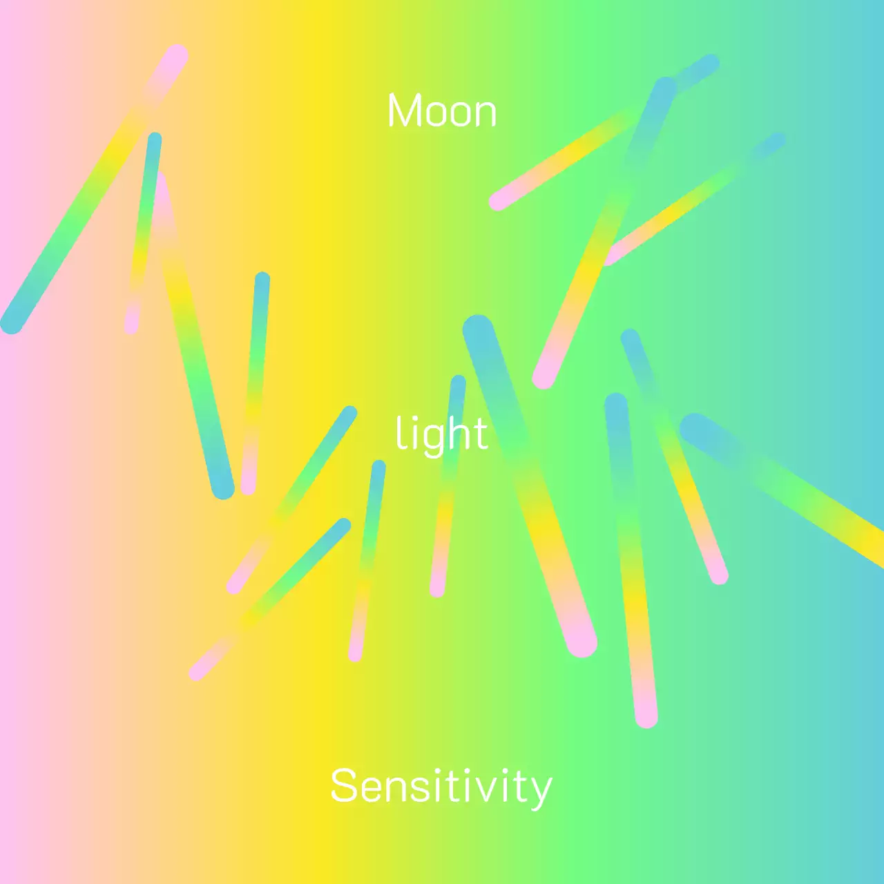 Gradient cover of pink and yellow with chartreuse and light blue