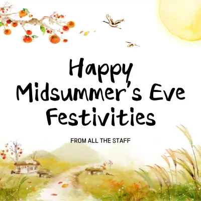 Green Rustic Festival Greetings Card Instagram Post