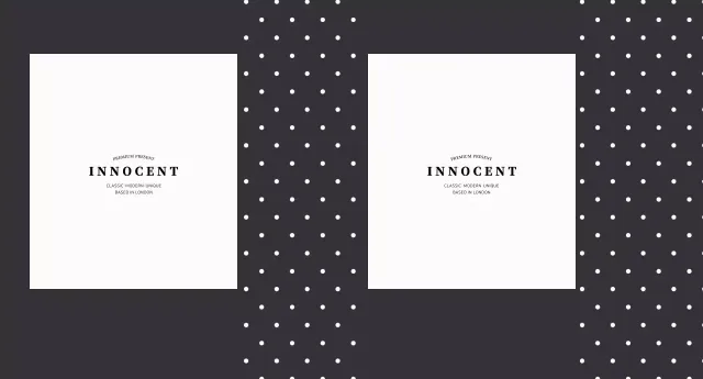 Toko suvenir bersih berpola titik hitam