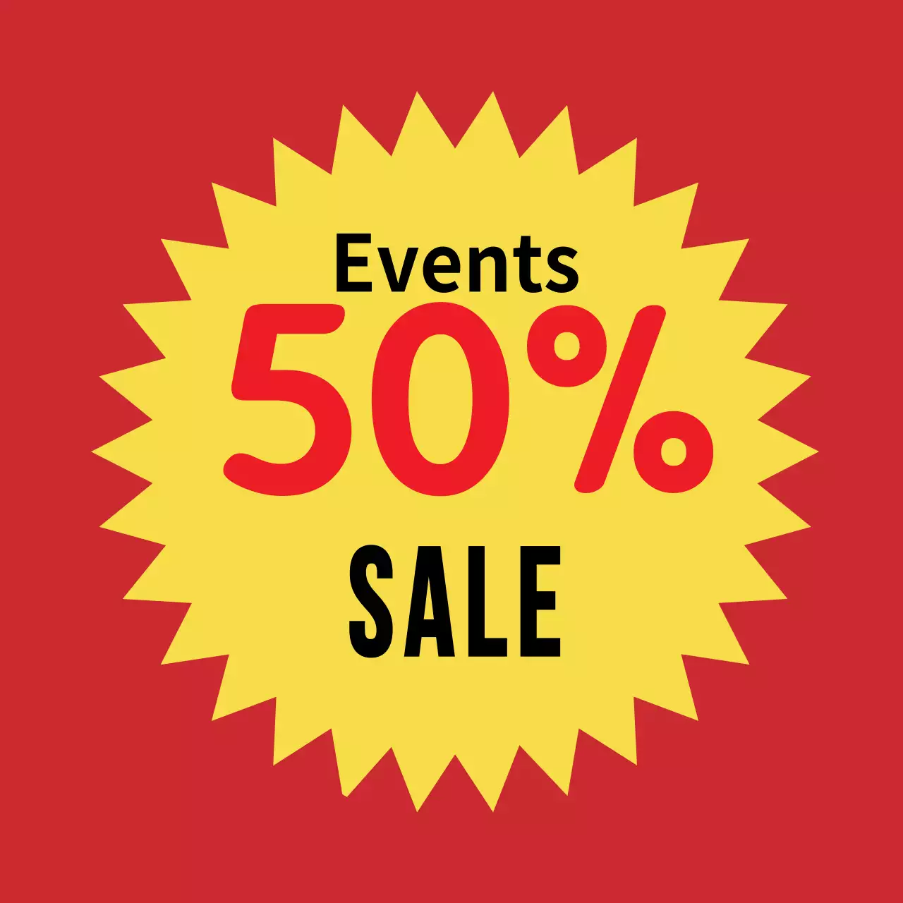 Red Intense 50% Off Sale