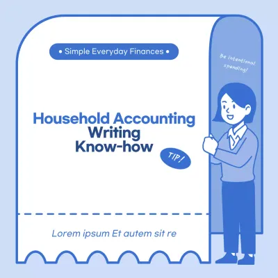 Blue Simple Accounting Guide Social Media Post