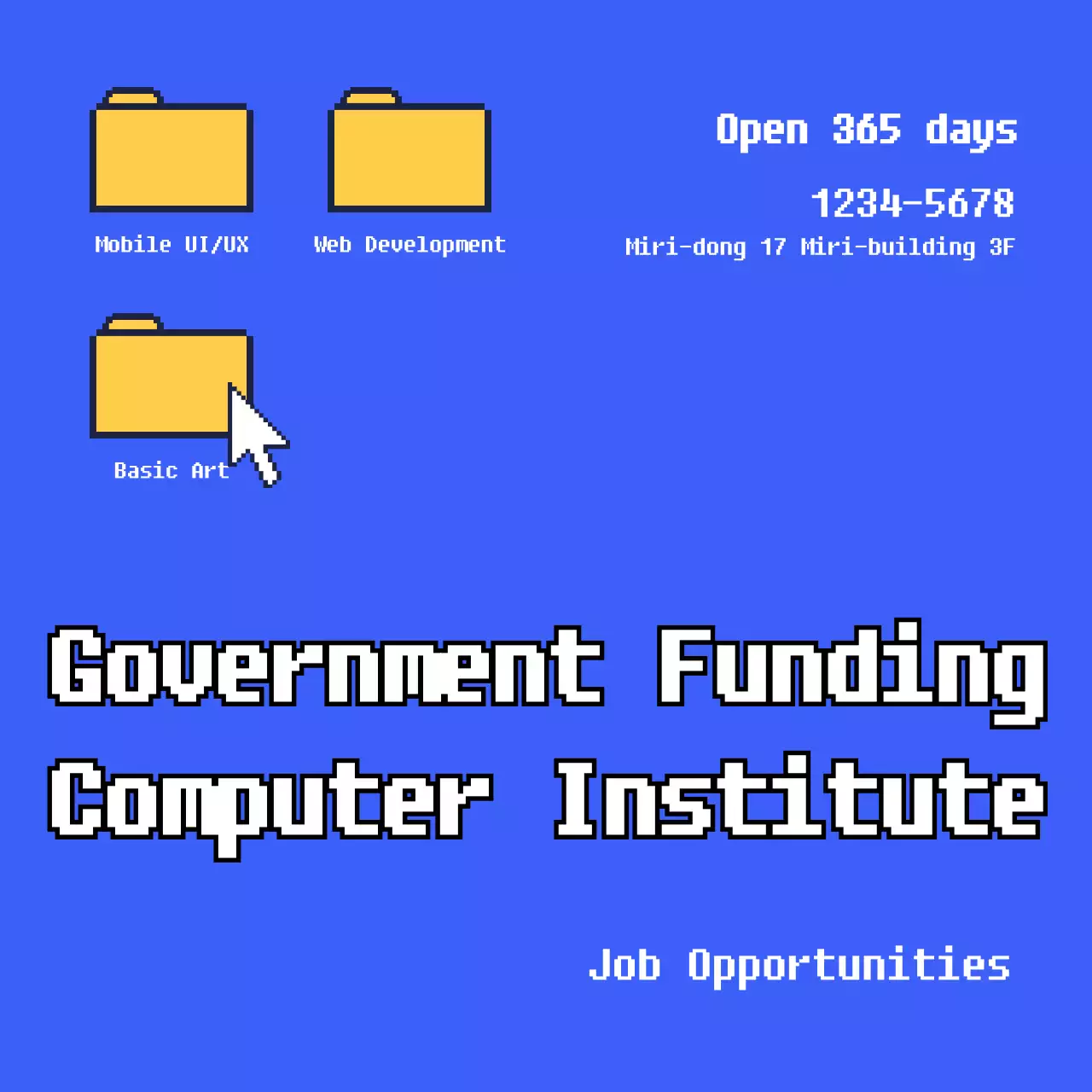 Blue Retro Computer Advertisement Instagram Post