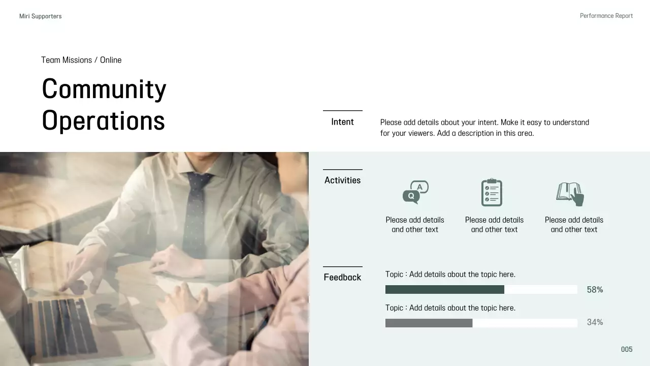 Blue Modern Business Report Presentation