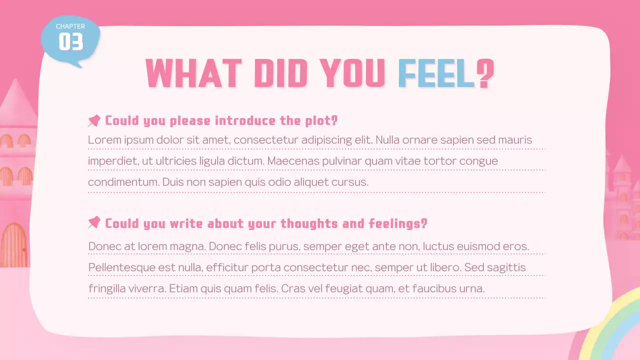 A cute princess in pink and a storytelling lesson