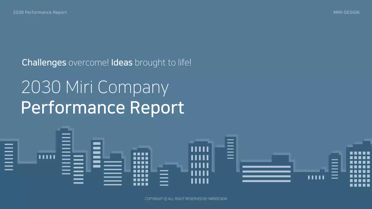 2030 Scorecard Template