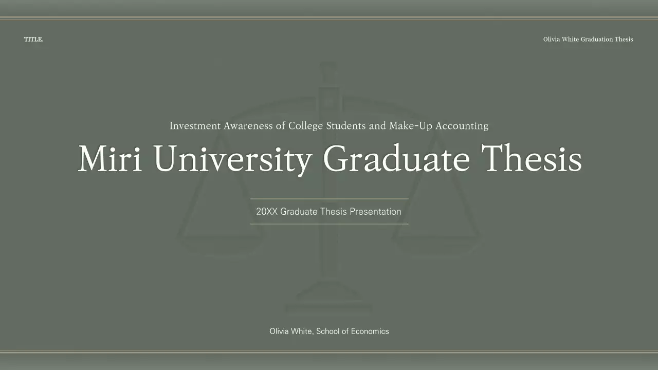 Presenting an accounting assignment with a dark green, calming look