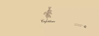 Beige Botanical Flower Illustration