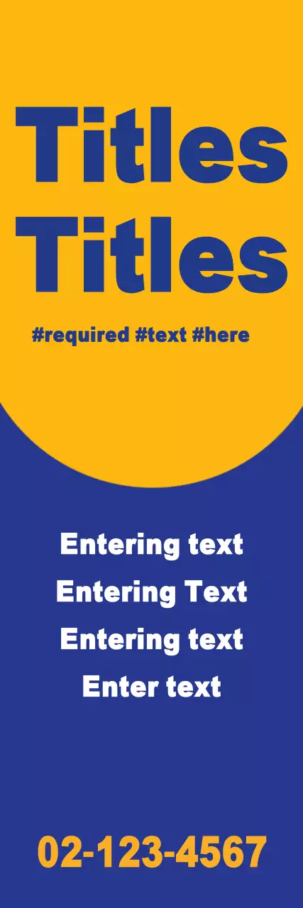 Banner de cartão de visita amarelo em negrito