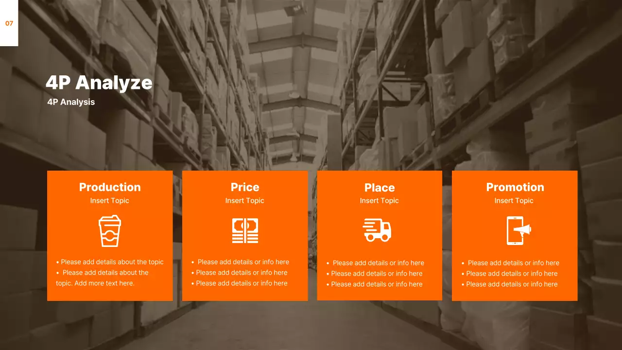 Orange Professional Marketing Guide Presentation