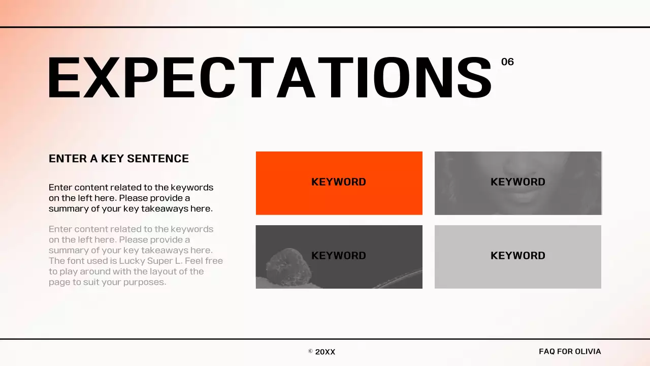 Orange Bold Faq Guide Presentation