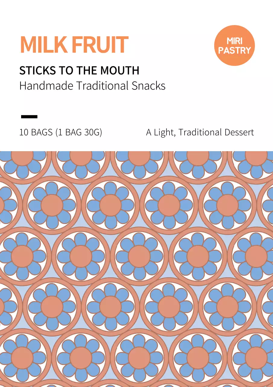 Orange Traditional Snacks Advertisement Poster