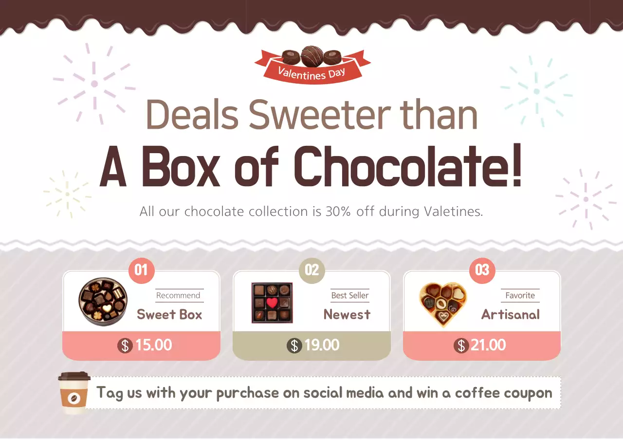 Brown Traditional Chocolate Sale Poster