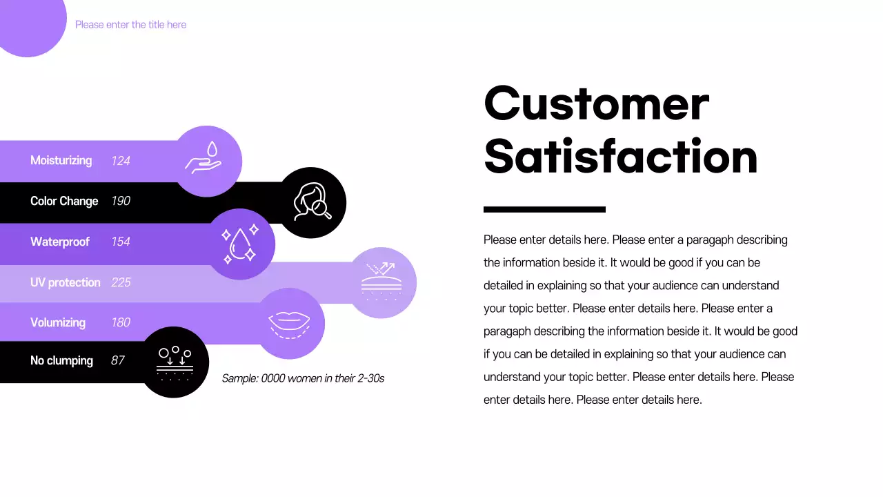 Purple Modern Customer Report Infographic