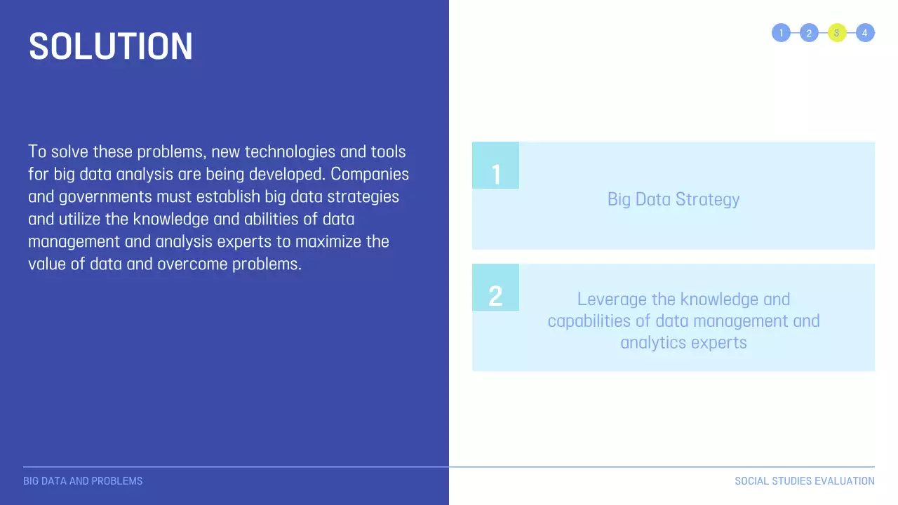 Blue Professional Big Data Presentation