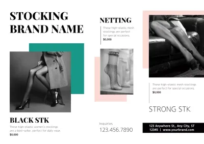 Black Modern Fashion Promotion Poster