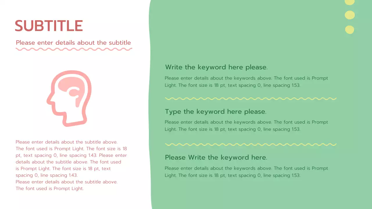 Crisp, green, rounded psychology presentations