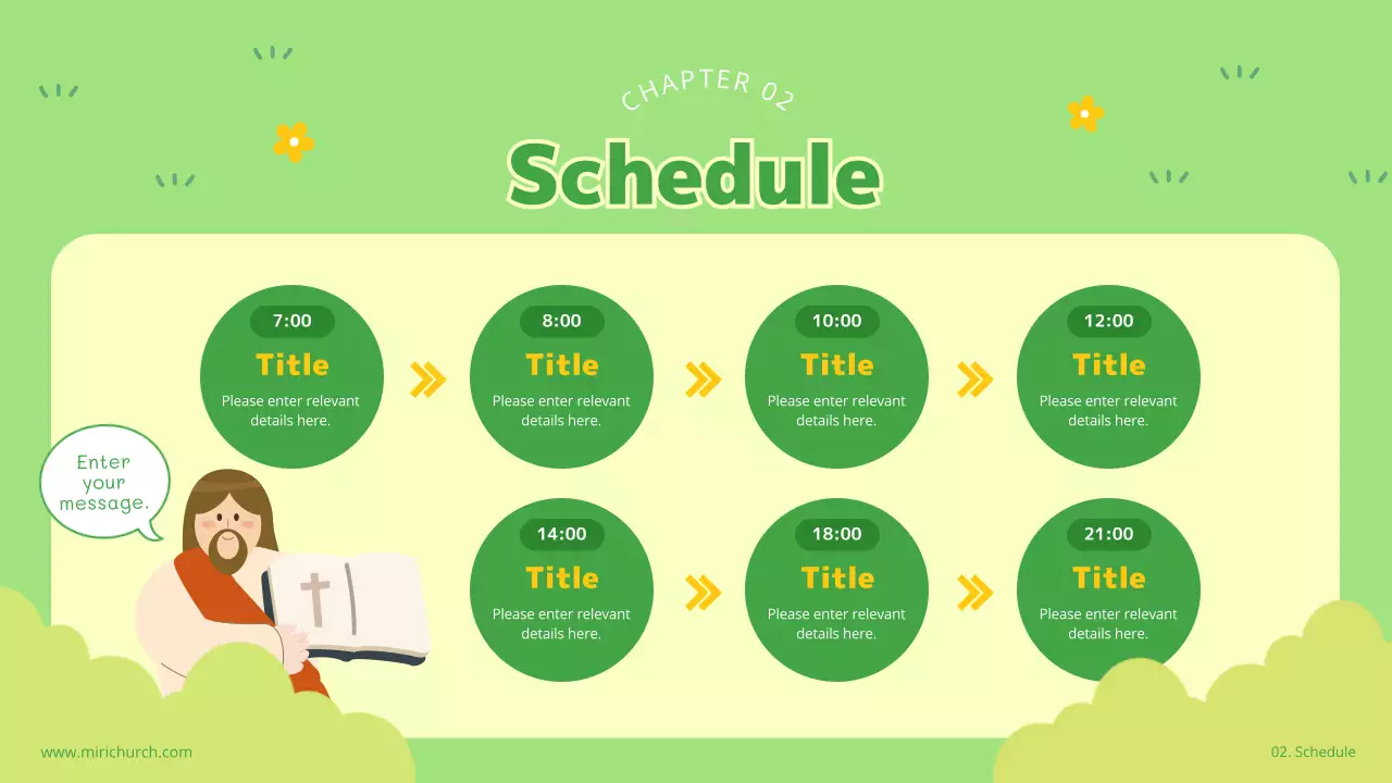 그린 심플 교회 이벤트 프레젠테이션