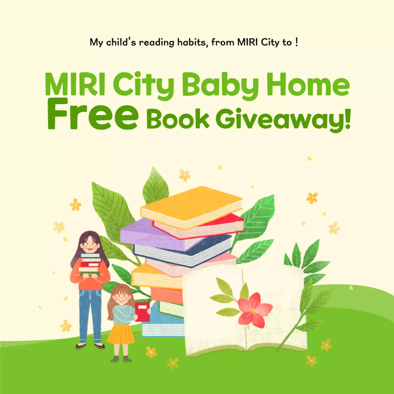 Green Aesthetic Book Promotion Social Media Post